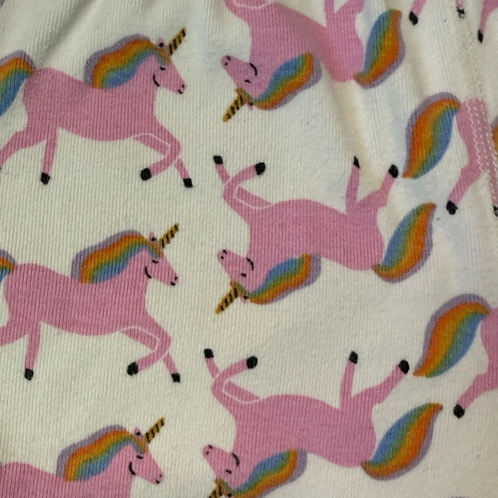 Hanna Andersson Unicorn pajama pants girls size 6 magical pastel girlhoodcore